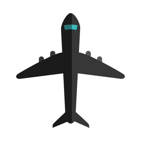 airplane flying isolated icon vector illustration designのイラスト素材