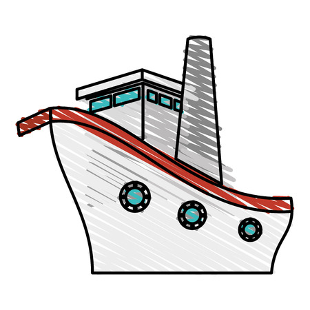 ship boat cruise icon vector illustration designのイラスト素材
