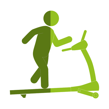 Gym treadmill machine icon vector illustration designのイラスト素材