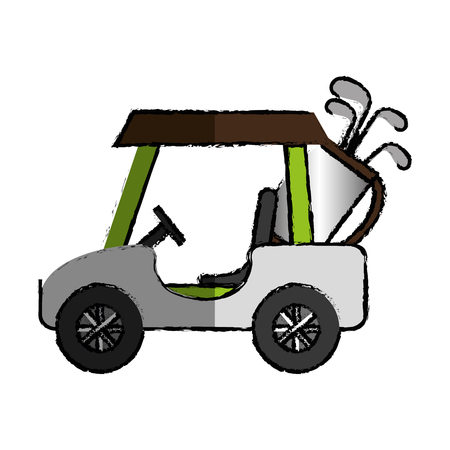 golf cart isolated icon vector illustration designのイラスト素材
