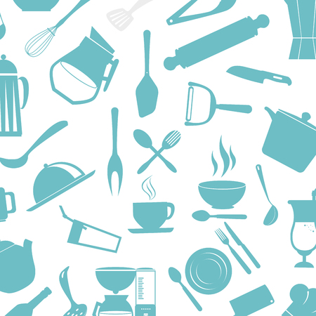 Kitchen cutlery tools icons vector illustration designのイラスト素材
