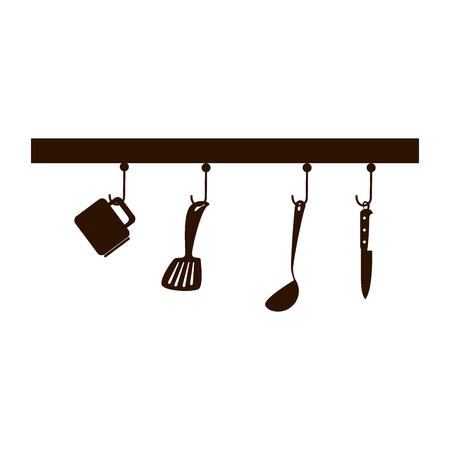 Artistic presentation of kitchen cutlery tools icons vector illustration designのイラスト素材
