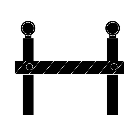 construction barrier isolated icon vector illustration designのイラスト素材
