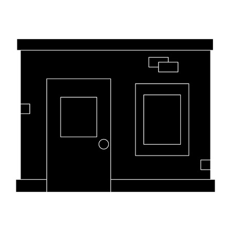 store building front isolated icon vector illustration designのイラスト素材