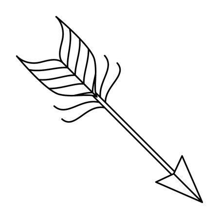 arrow style boho icon vector illustration designのイラスト素材