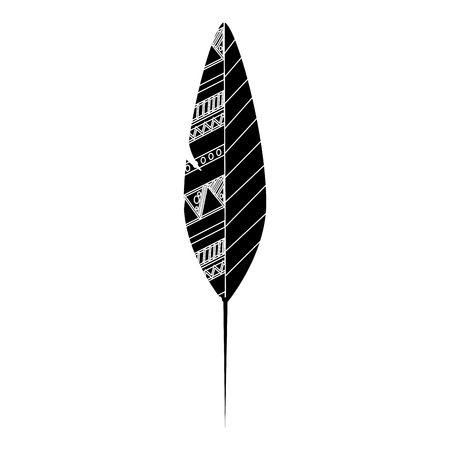 feather decorative isolated icon vector illustration designのイラスト素材