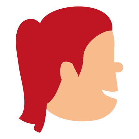young woman avatar character vector illustration designのイラスト素材