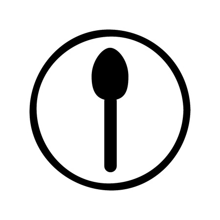 spoon cutlery isolated icon vector illustration designのイラスト素材
