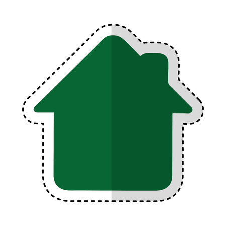 house exterior isolated icon vector illustration designのイラスト素材
