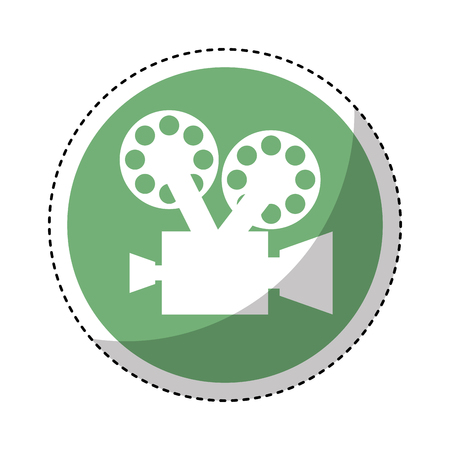 video camera retro icon vector illustration designのイラスト素材