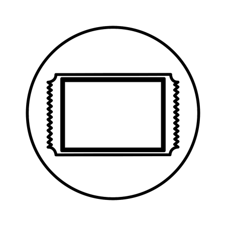 cinema ticket isolated icon vector illustration designのイラスト素材