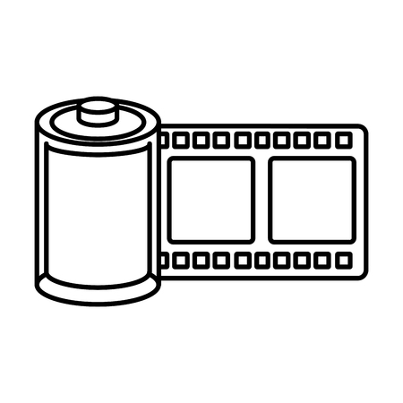 roll tape record isolted icon vector illustration designのイラスト素材