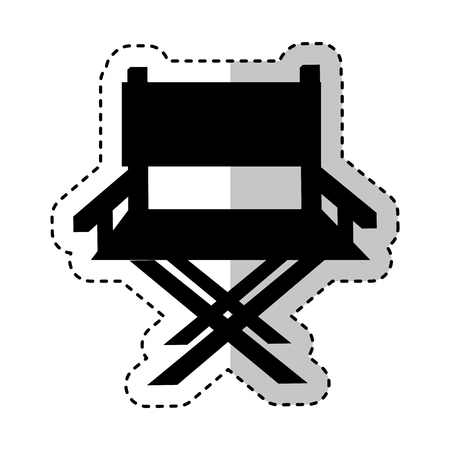 director chair isolated icon vector illustration designのイラスト素材