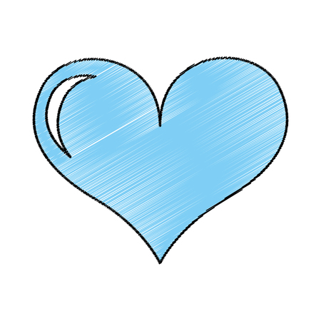 heart love romantic card vector illustration designのイラスト素材