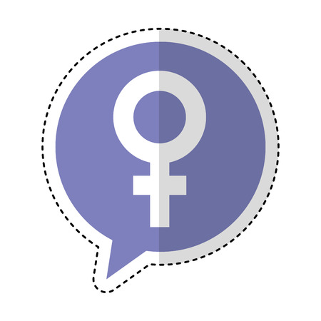 female symbol isolated icon vector illustration designのイラスト素材