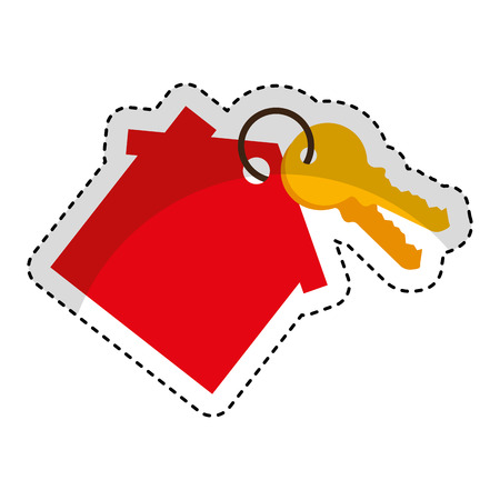 key house silhouette isolated icon vector illustration designのイラスト素材