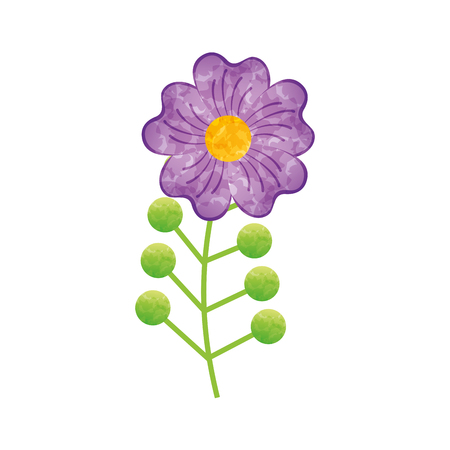 cute flower decorative icon vector illustration designのイラスト素材
