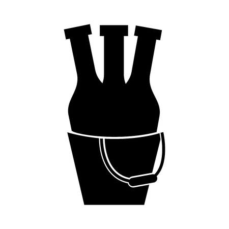 champagne bottle drink icon vector illustration designのイラスト素材