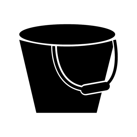 Metal bucket isolated icon vector illustration designのイラスト素材