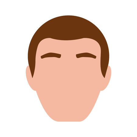head man avatar icon vector illustration designのイラスト素材