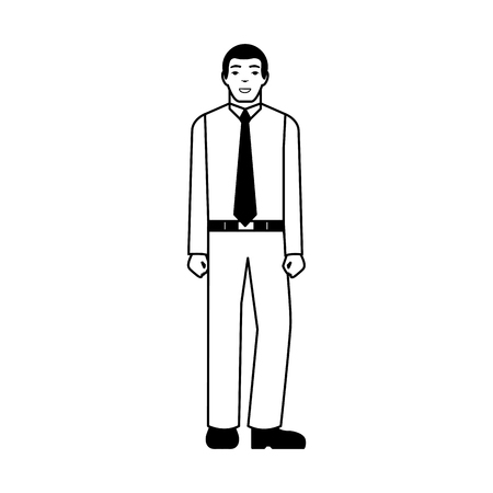 businessman avatar character icon vector illustration designのイラスト素材
