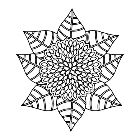 cute flower decorative icon vector illustration designのイラスト素材