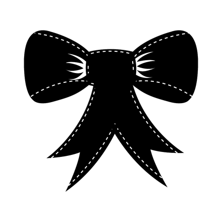 bow with ribbon isolated icon vector illustration designのイラスト素材