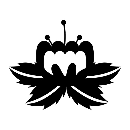 cute flower decorative icon vector illustration designのイラスト素材