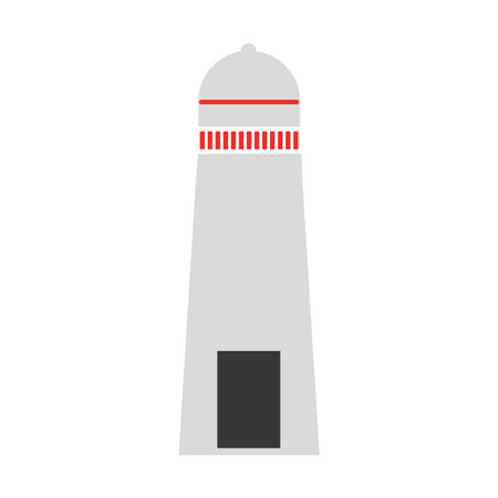 lighthouse beach isolated icon vector illustration designのイラスト素材