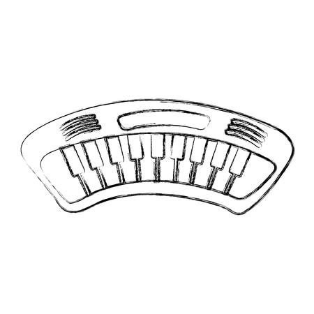 piano music instrument icon vector illustration designのイラスト素材