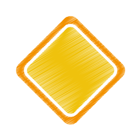 diamond traffic signal icon vector illustration designのイラスト素材
