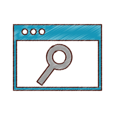 template webpage isolated icon vector illustration designのイラスト素材
