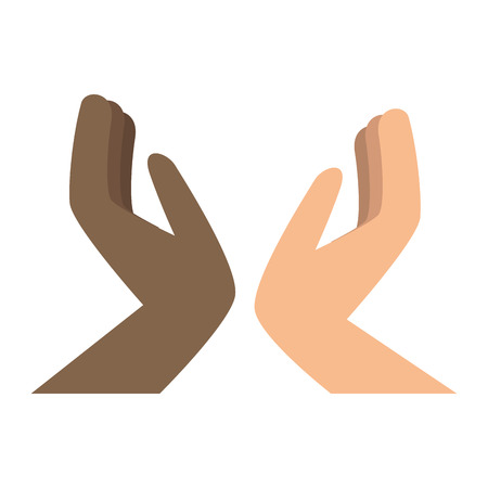 hands human isolated icon vector illustration designのイラスト素材