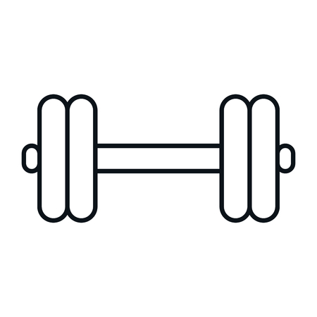 weight lifting dumbell icon vector illustration designのイラスト素材