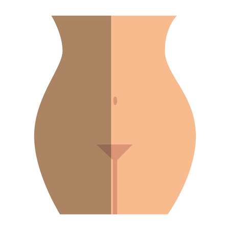 body woman figure icon vector illustration designのイラスト素材