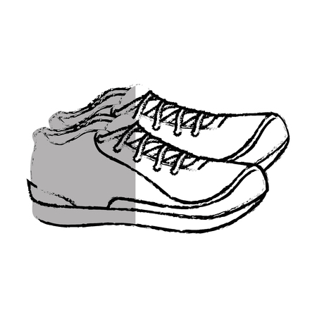 running shoes isolated icon vector illustration designのイラスト素材