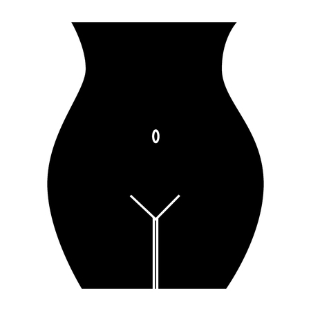 body woman figure icon vector illustration designのイラスト素材
