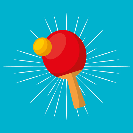 Tennis table sport emblem icon vector illustration designのイラスト素材