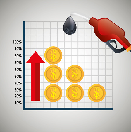 Oil prices infographics icon vector illustration designのイラスト素材