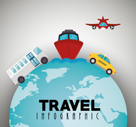 travel around world infographics vector illustration designのイラスト素材