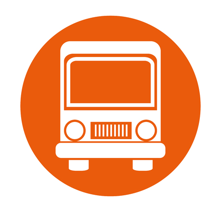 bus transport isolated icon vector illustration designのイラスト素材