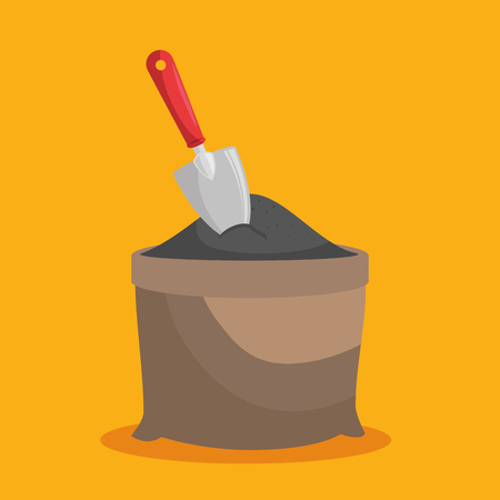 garden sack soil isolated icon vector illustration designのイラスト素材