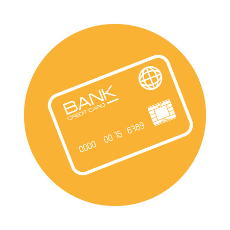 credit card isolated icon vector illustration designのイラスト素材