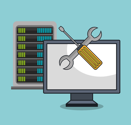 laptop icon technology digital isolated vector illustration eps 10のイラスト素材