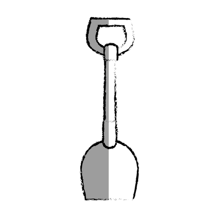 shovel tool isolated icon vector illustration designのイラスト素材