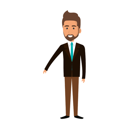businessman avatar character icon vector illustration designのイラスト素材