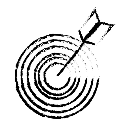 target with arrow isolated icon vector illustration designのイラスト素材