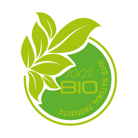 organic product guaranteed seal vector illustration designのイラスト素材