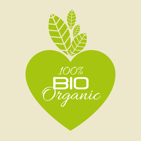 organic product guaranteed seal vector illustration designのイラスト素材