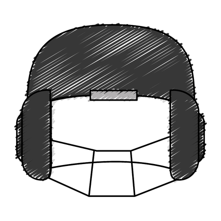 American football helmet icon vector illustration designのイラスト素材